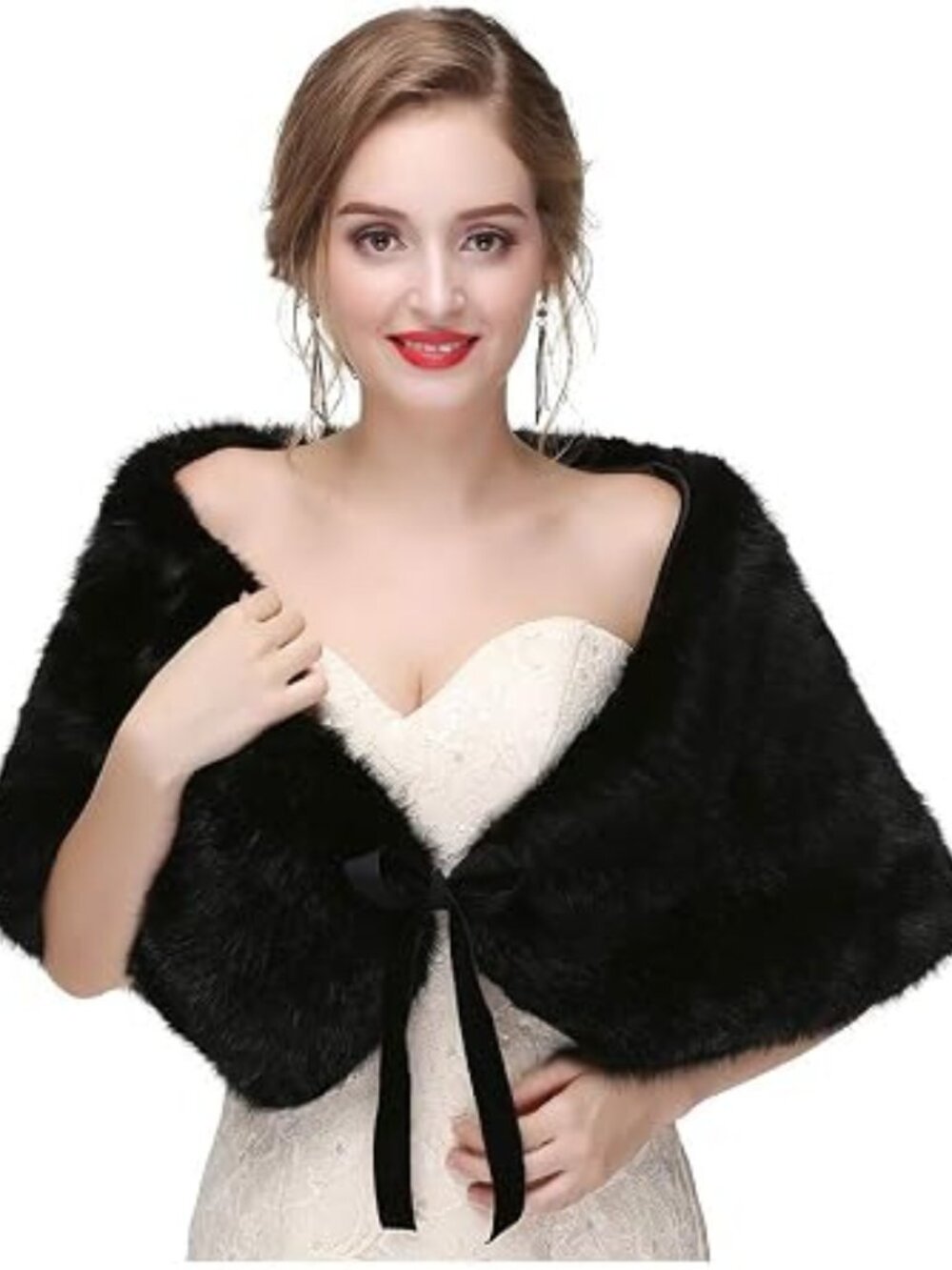 Olbye 1920s Faux Fur Capelet Wrap